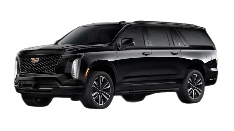 Black luxury SUV suited for the Los Angeles to San Diego drive with luggage or a small group